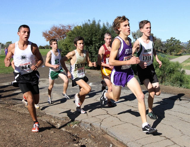 NCS XC D3 Boys-043.JPG - 2009 North Coast Section Cross Country Championships, Hayward High School, Hayward, California